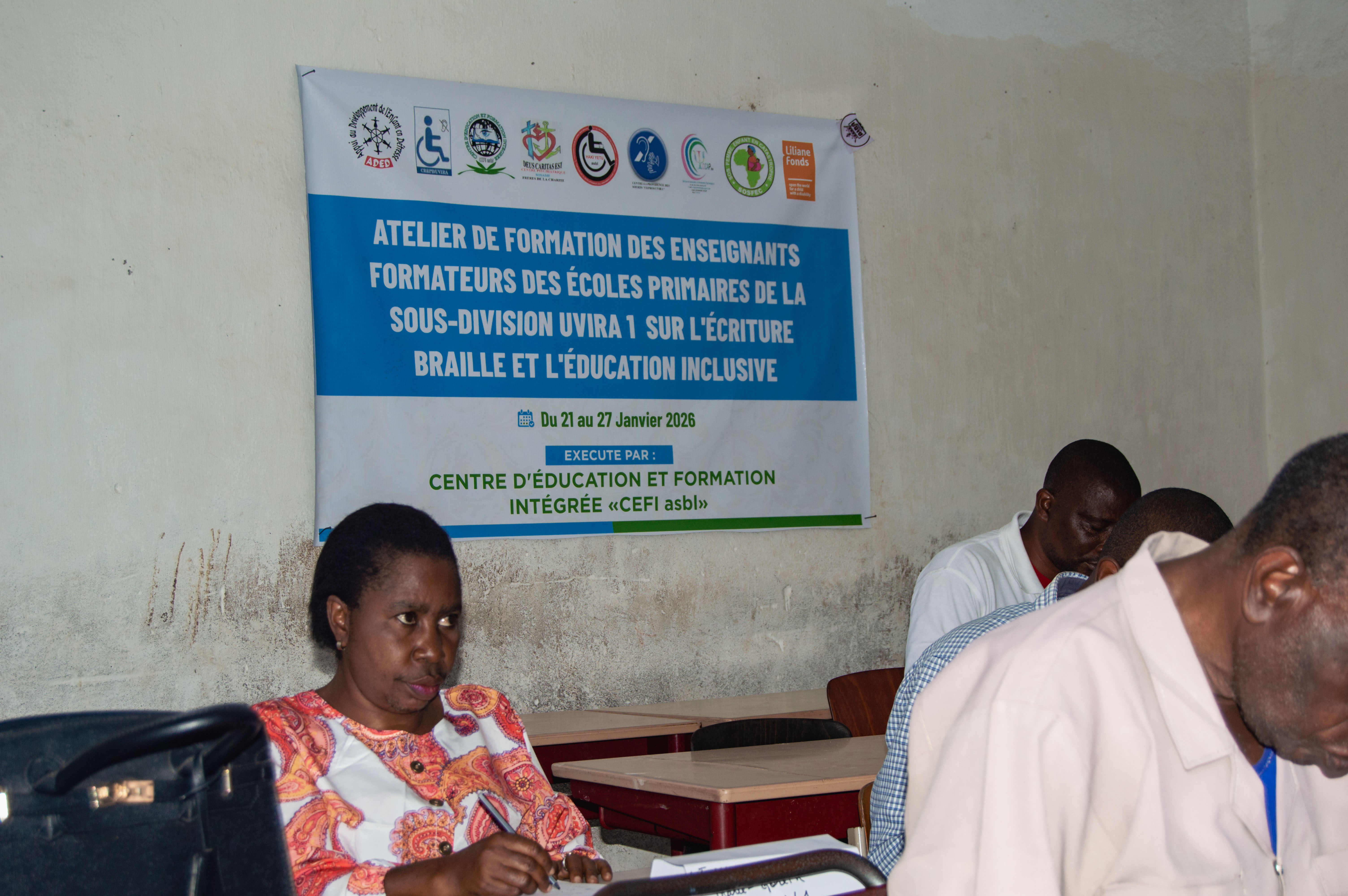 Formation en écriture Braille et techniques de l'Éducation Inclusive à Uvira